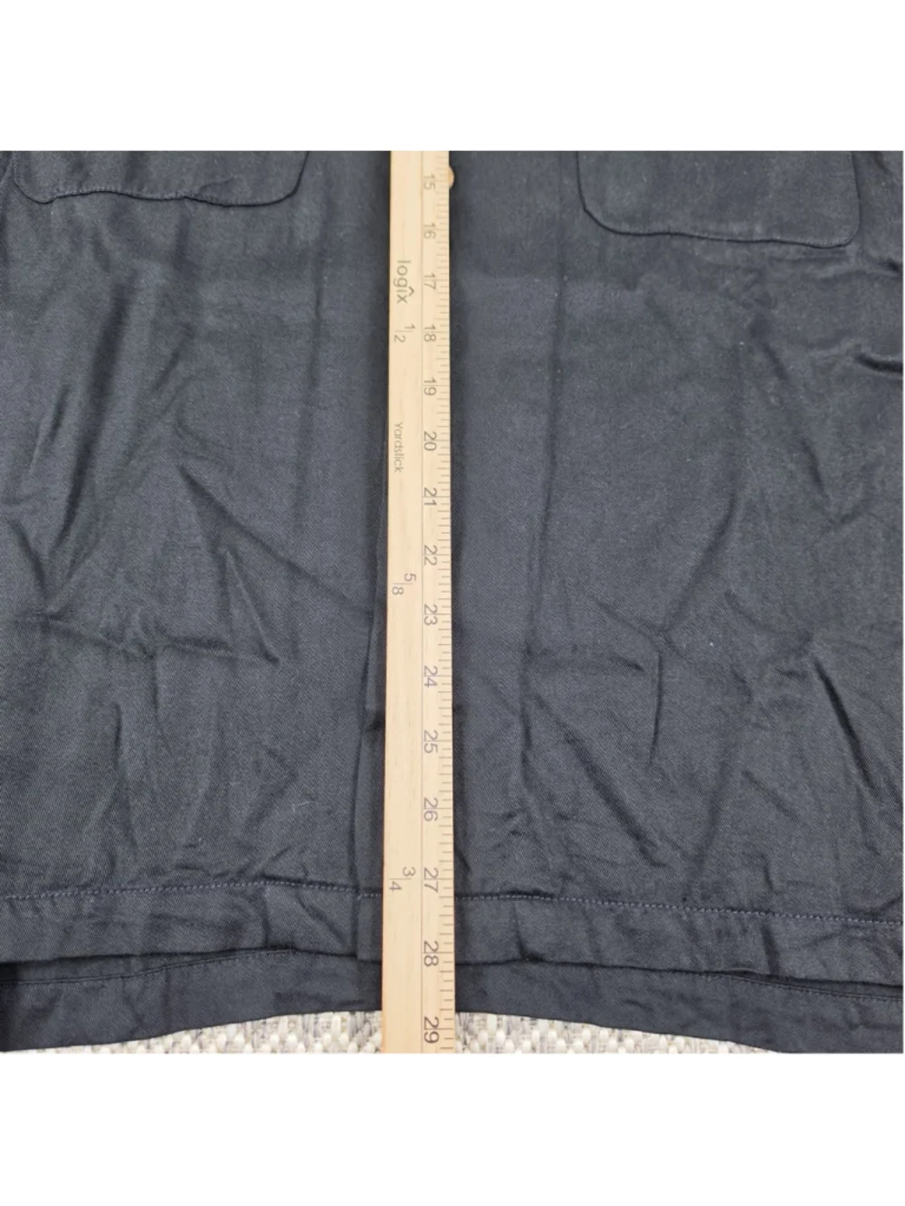 Vintage Tommy Bahama Relax Black Rayon Camp Shirt Embroidered Back Mens M - Picture 6 of 8